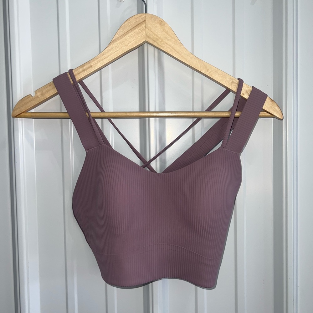 Lululemon Athletica Purple Tank Top with Cross-Back Design